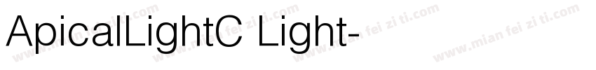 ApicalLightC Light字体转换